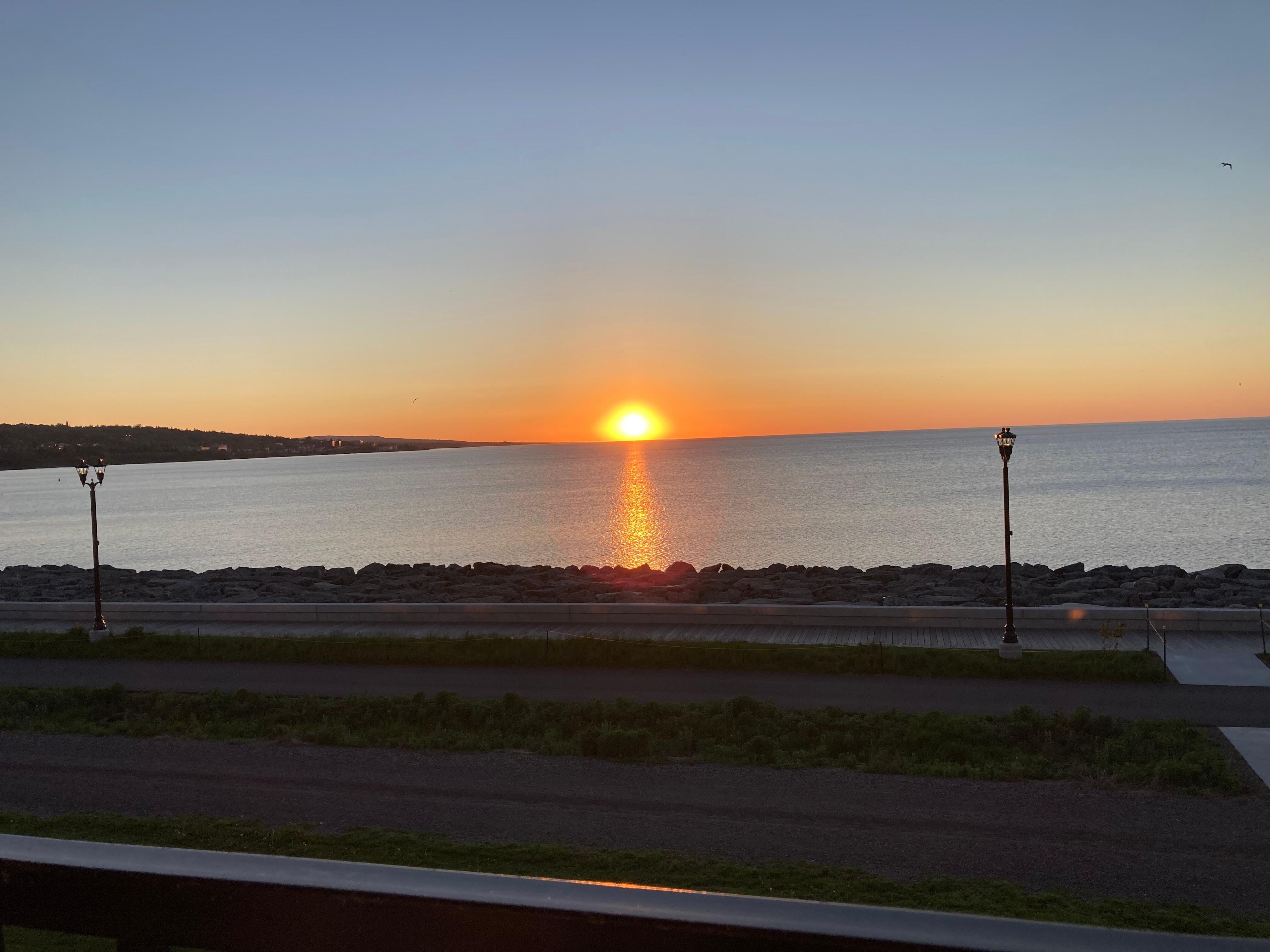 Sunrise from balcony