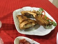 Poisson rouge frit