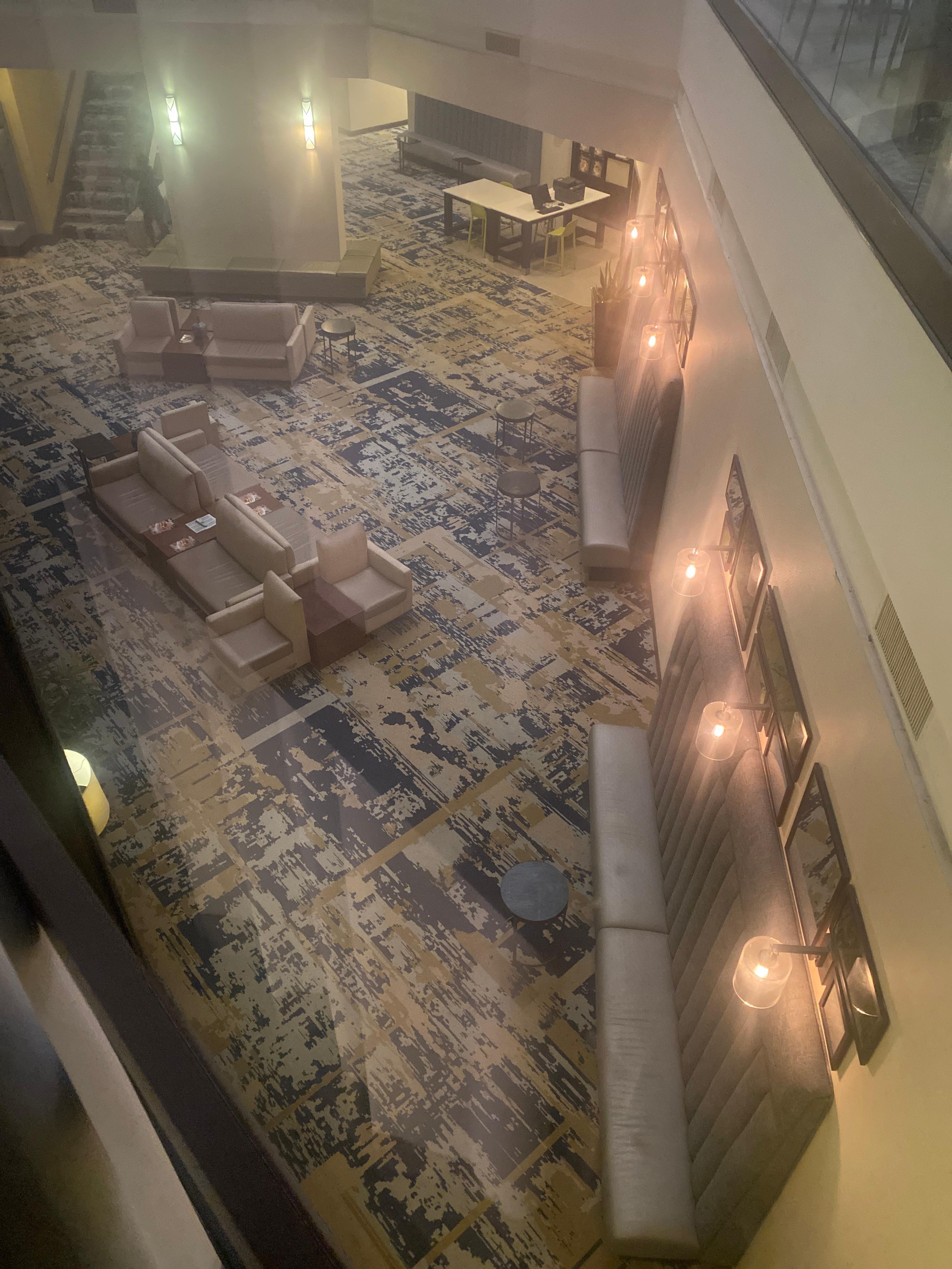 Balcony over the lobby