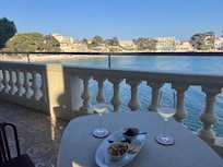 View from lobby lounge (breakfast and bar area)