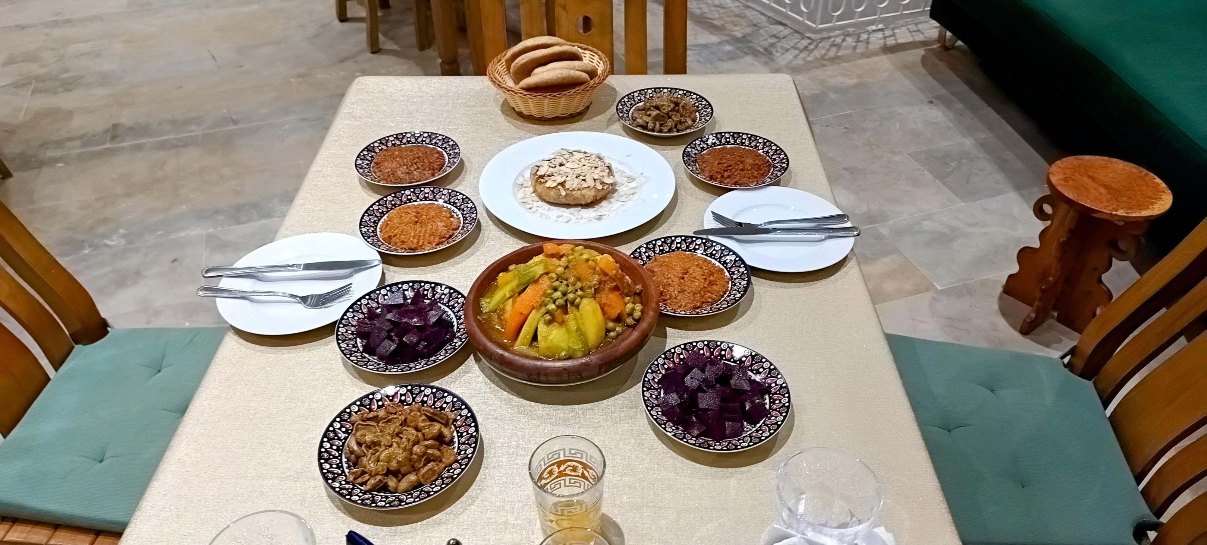 This traditional Moroccan dinner for two was as delicious as it looks!