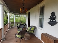 A beautiful wrap around porch.