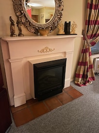 Fireplace that actually worked and warmed the room!