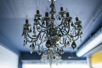 They do have a nice chandelier in the common room, you have a better chance of sleeping on the couch there.