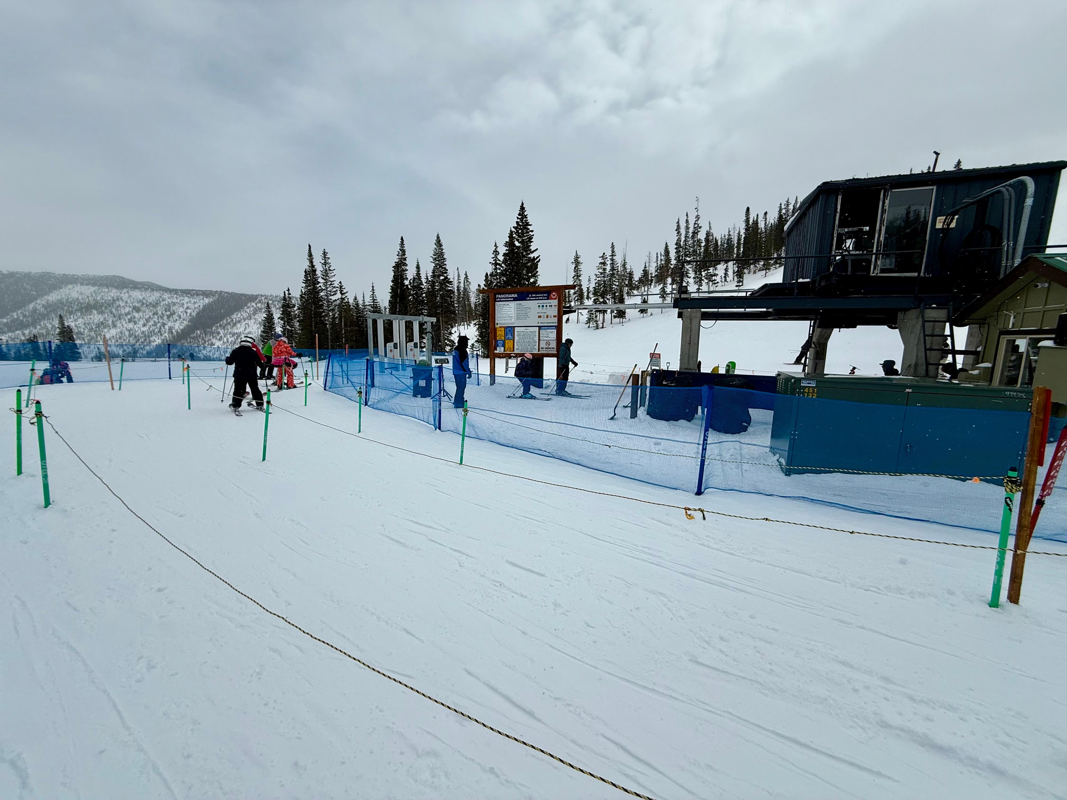 Monarch lift line, New Year’s Day. 