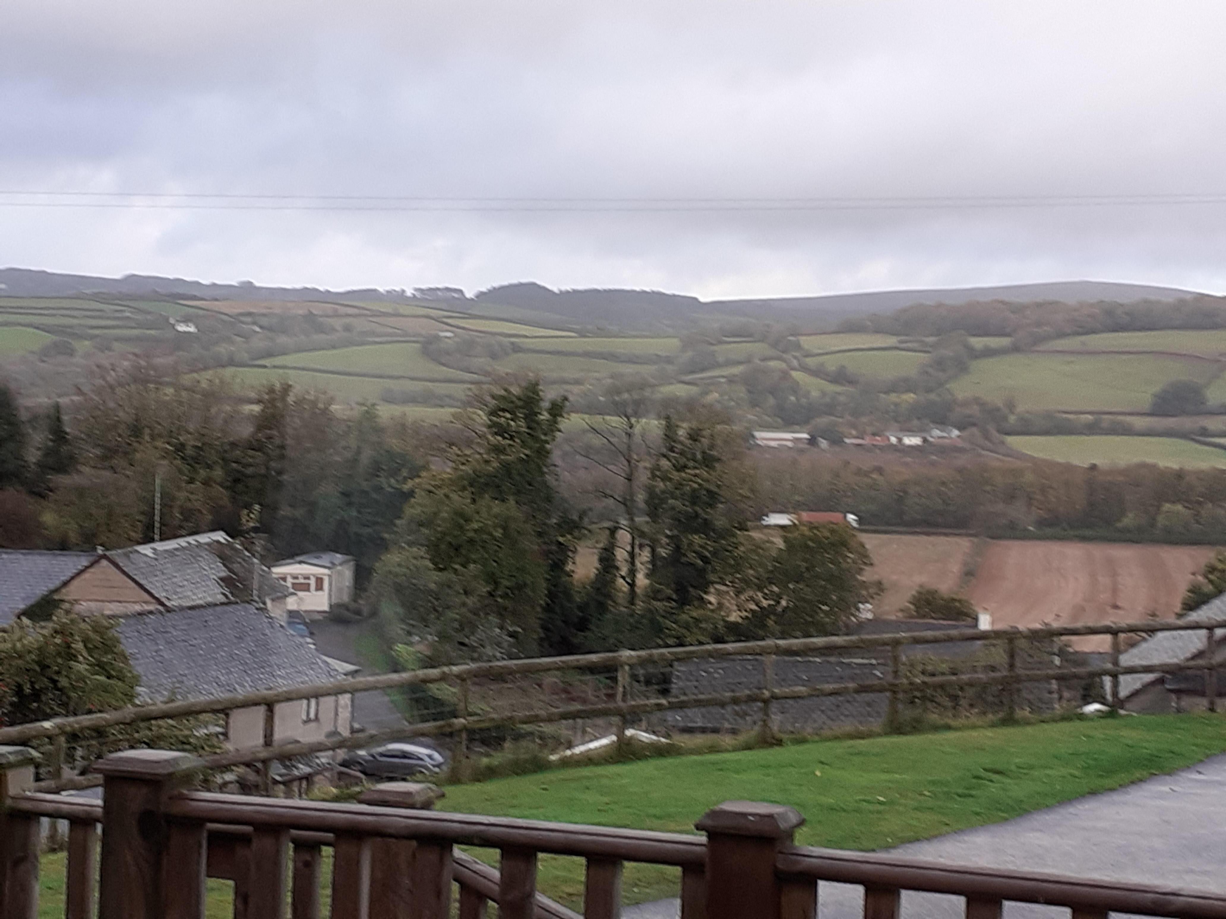 The view from the site, overlooking Dartmoor