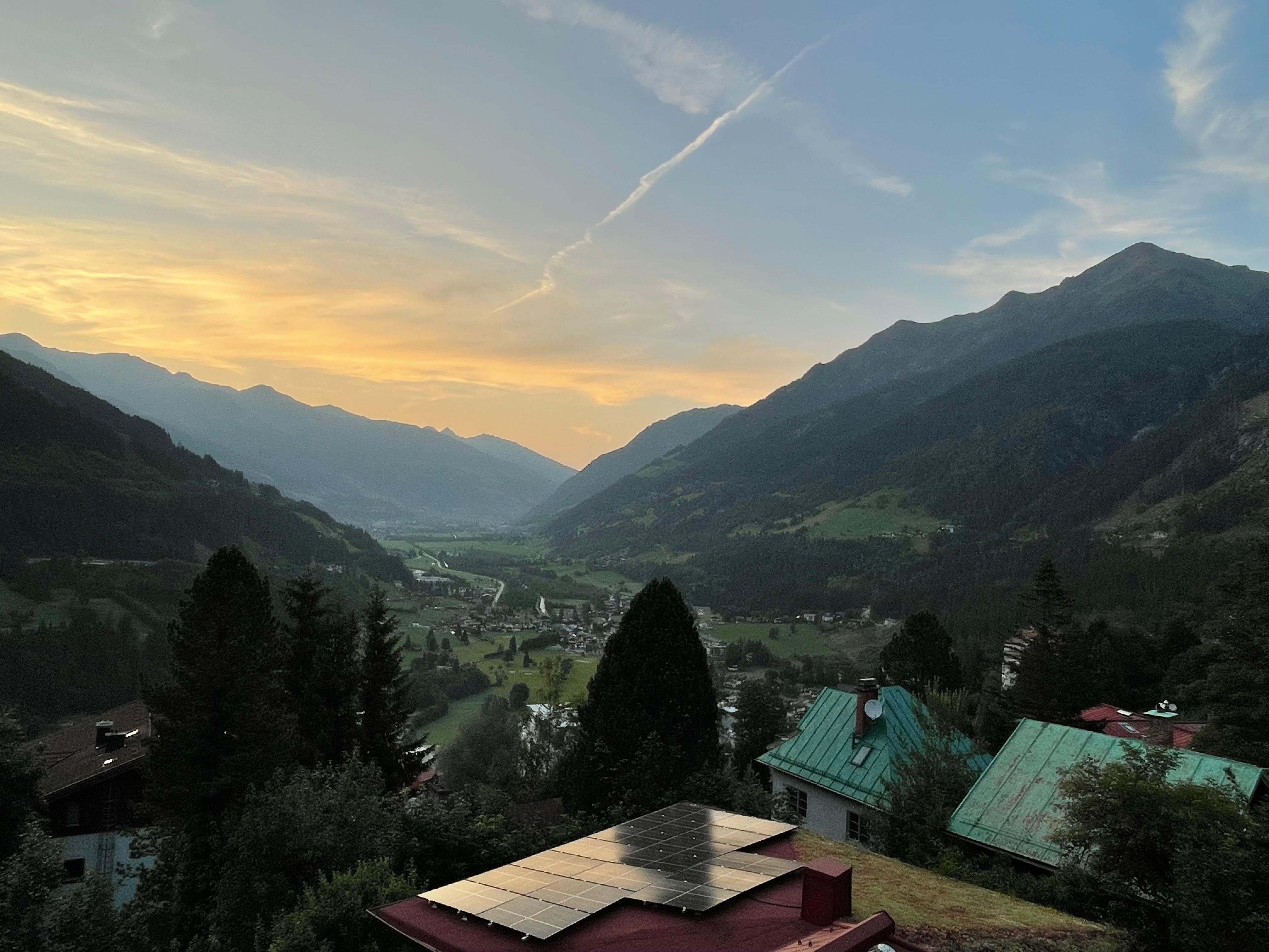 Sunset from the public balcony 