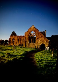 Church ruin from around the corner