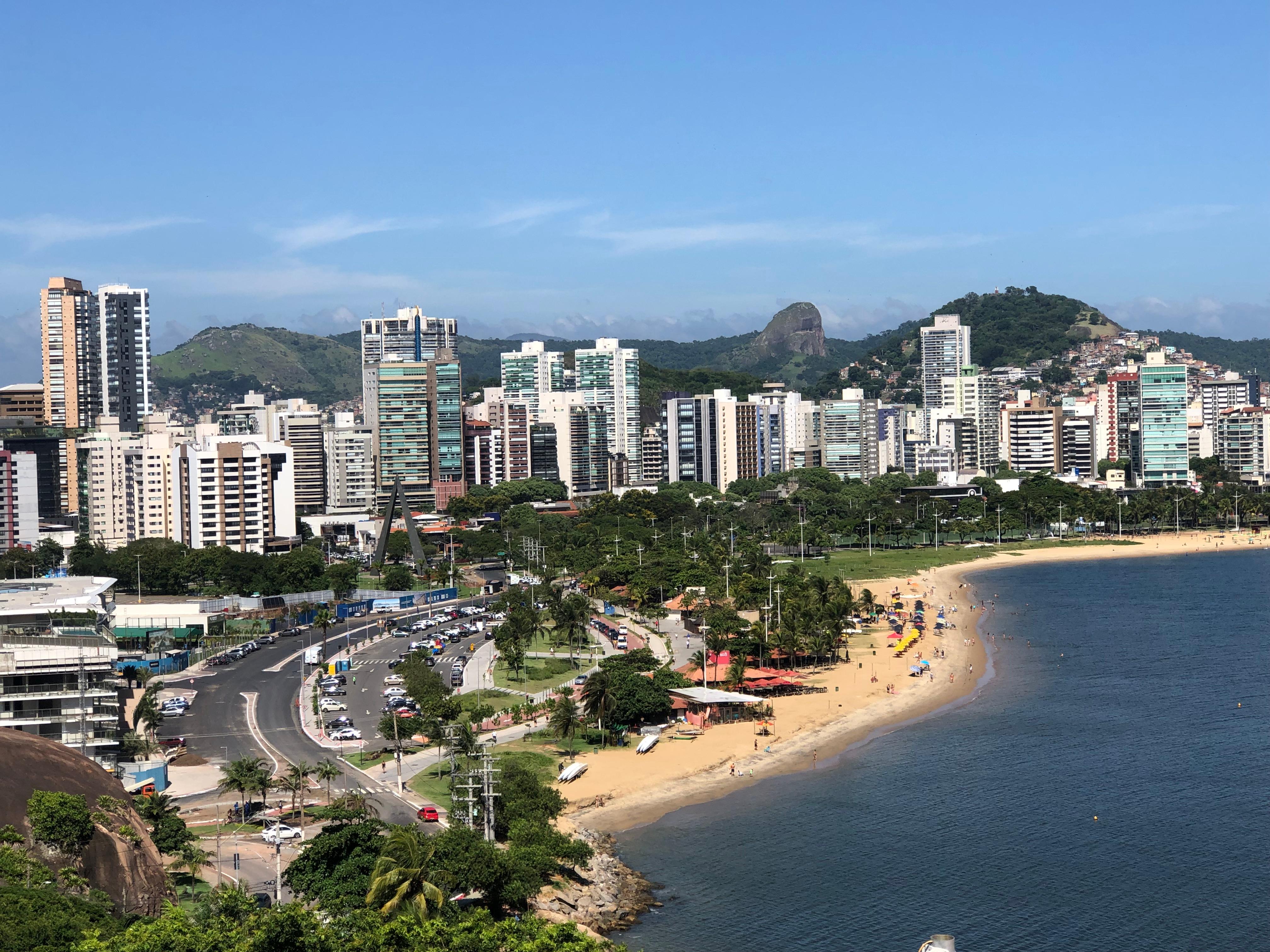 Vista do hotel para a curva da Jurema .