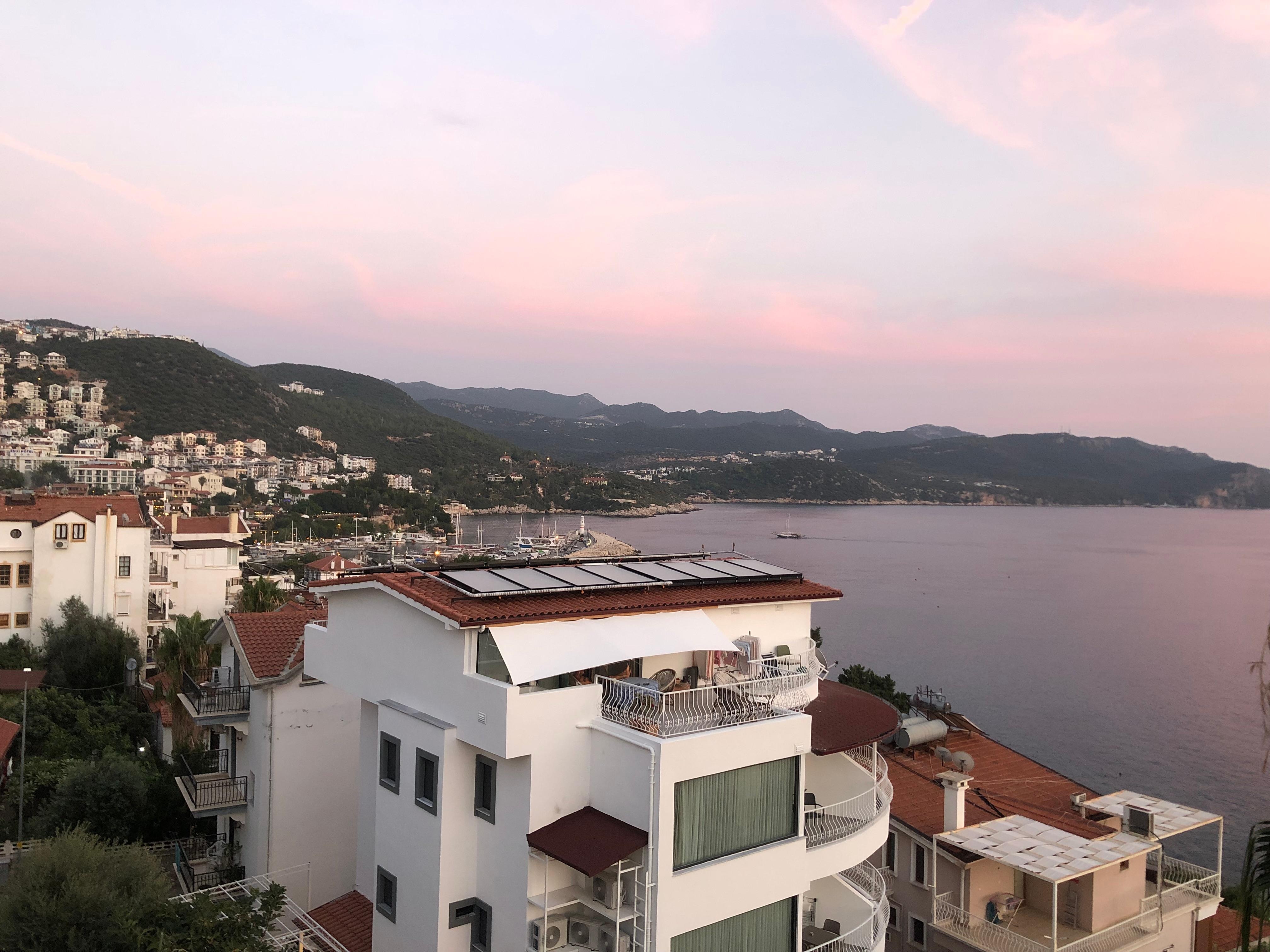 Sunset from our balcony