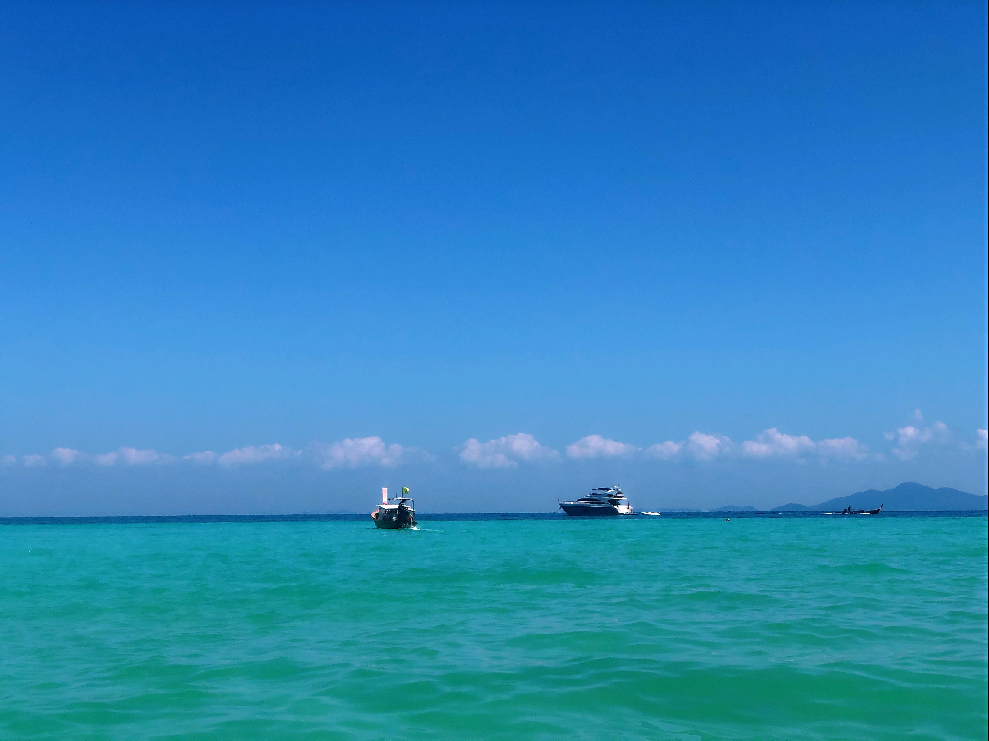 天天躺在泳池看海