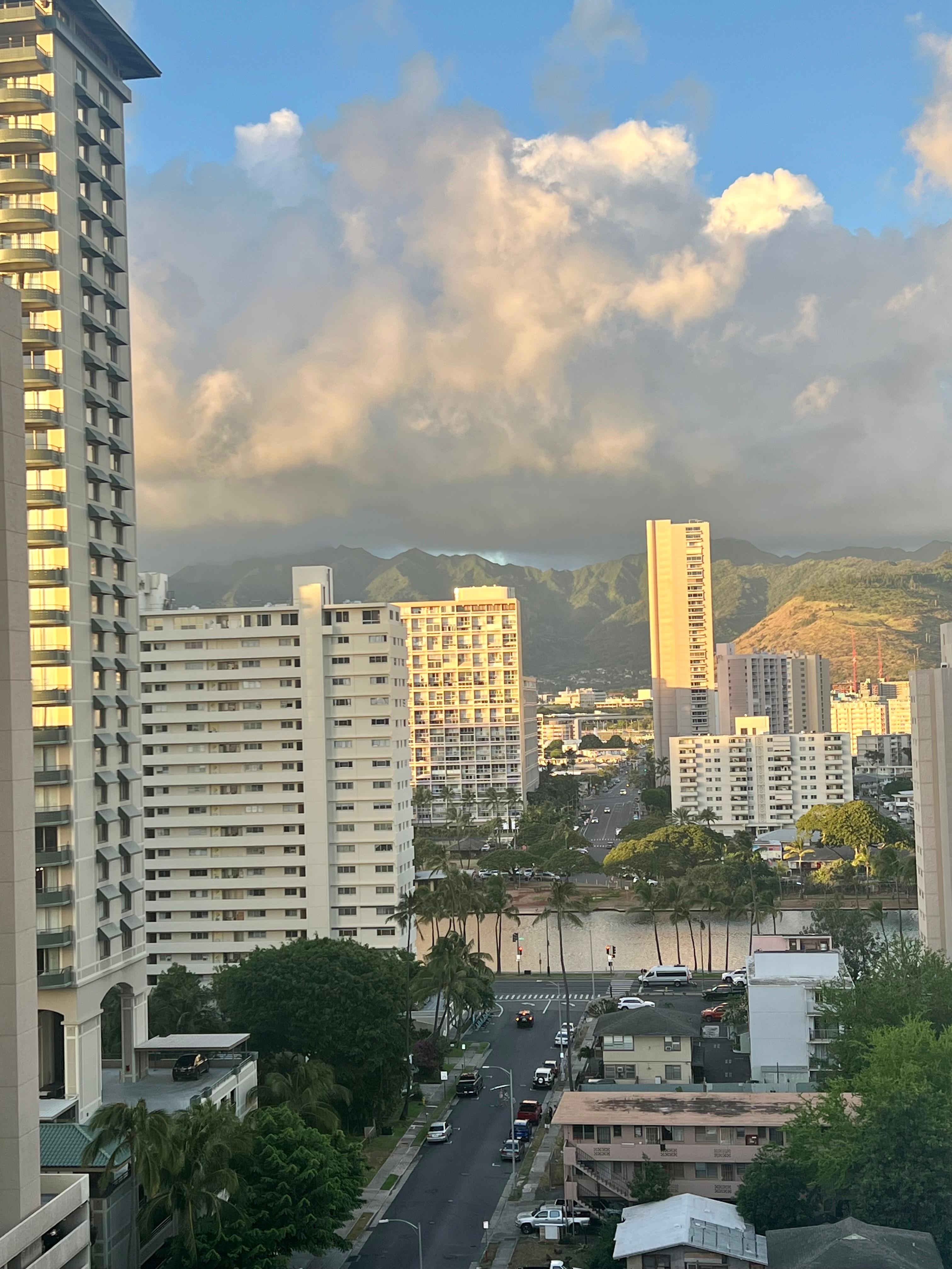 View from our balcony