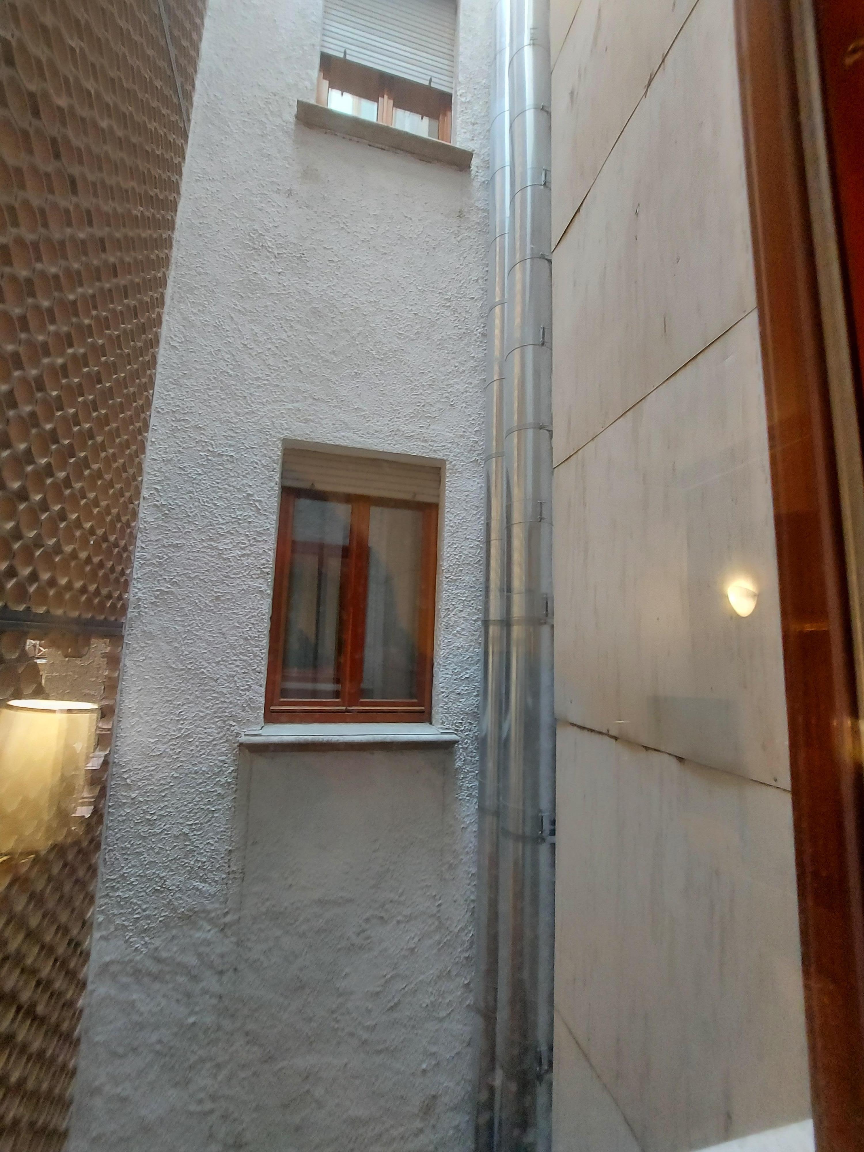 Our window view. A 5 by 5 box to the roof