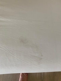 Bedsheet on my arrival day.