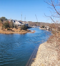 View of river from backyard