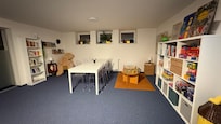 Cute little family room downstairs.