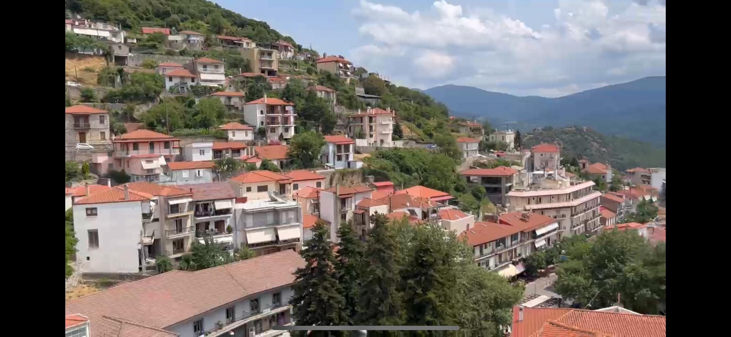 Balcony View of the town square. 