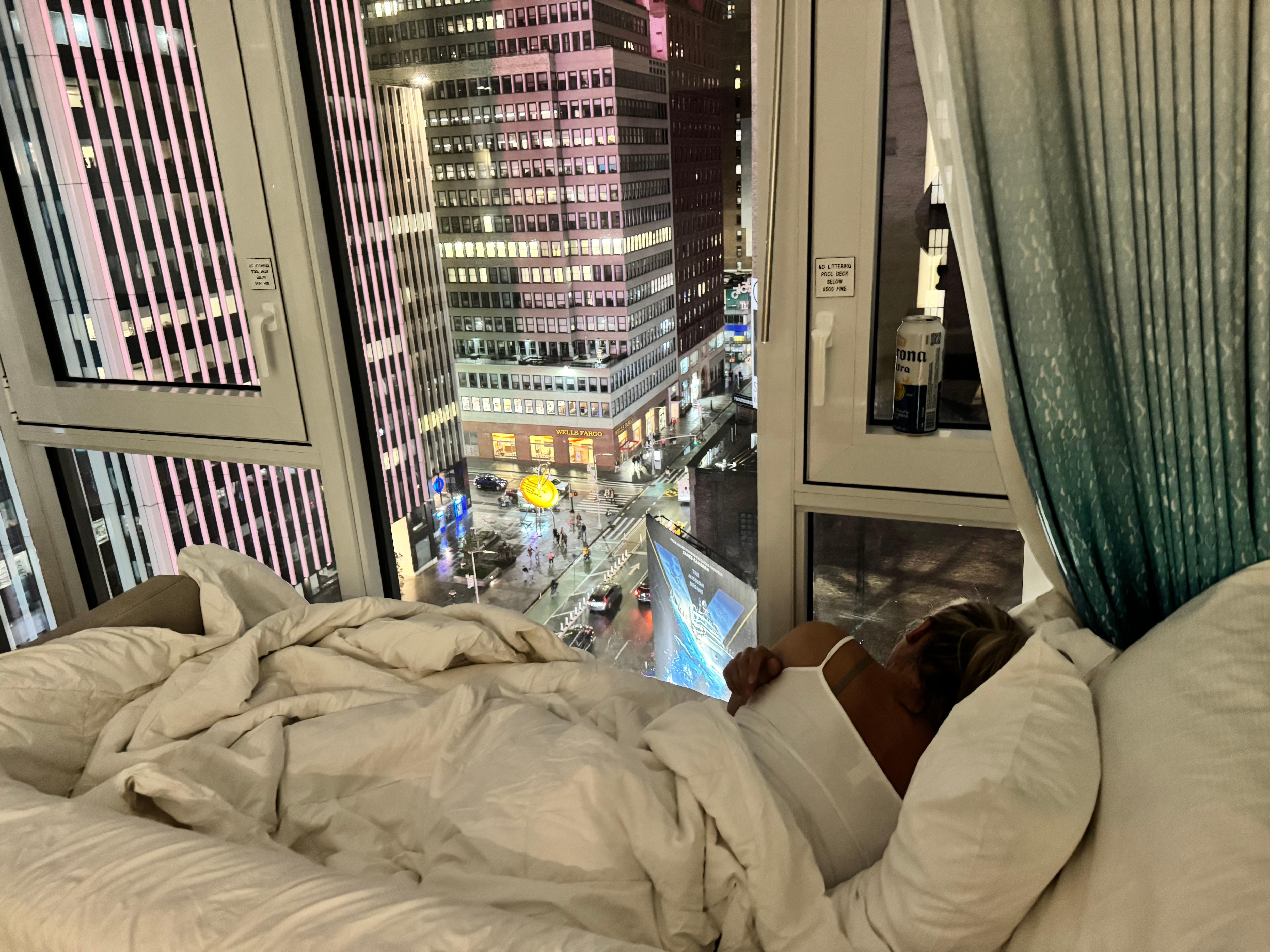 Flott utsikt på kvelden