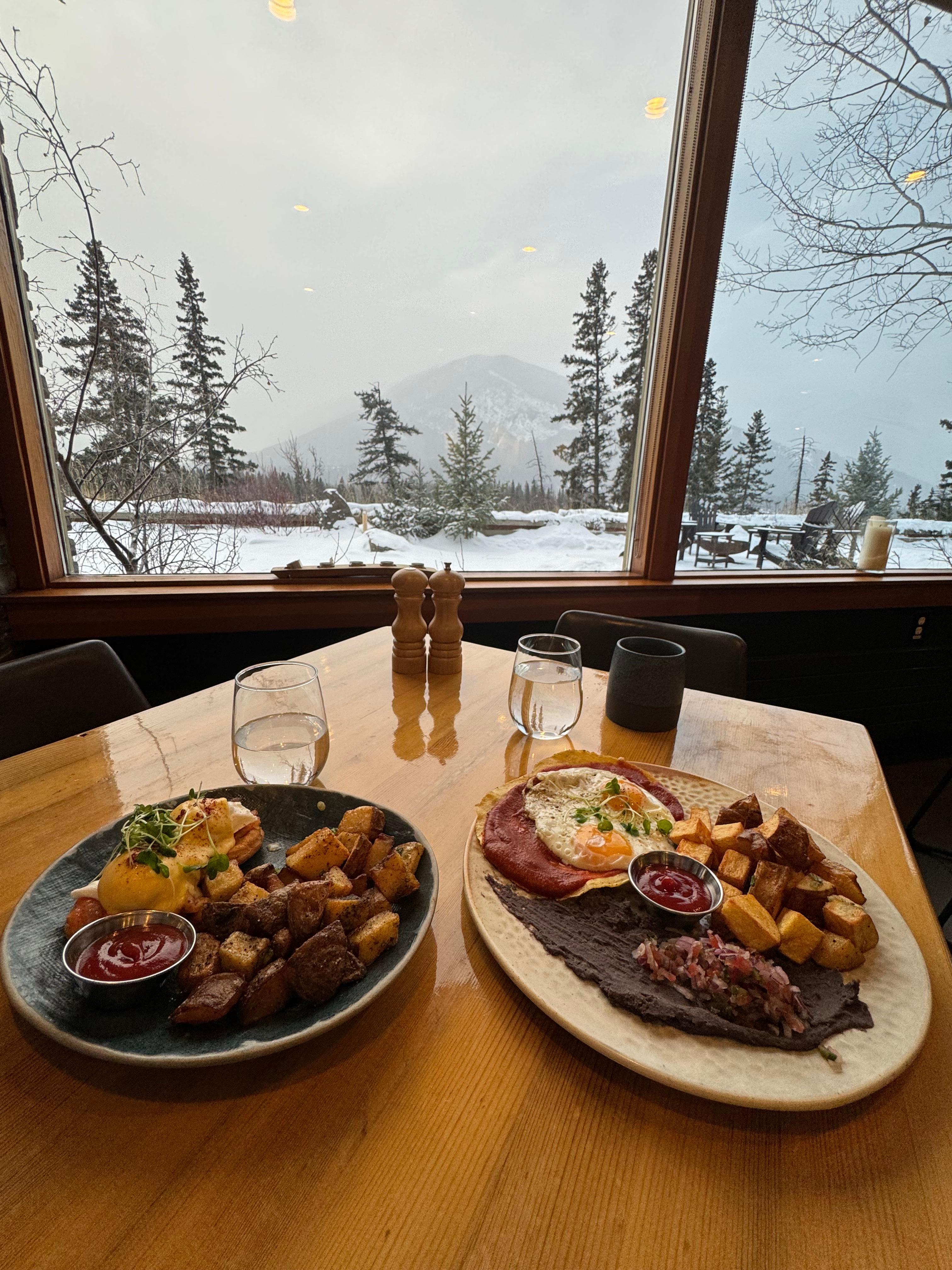 Breakfast at the bistro. 