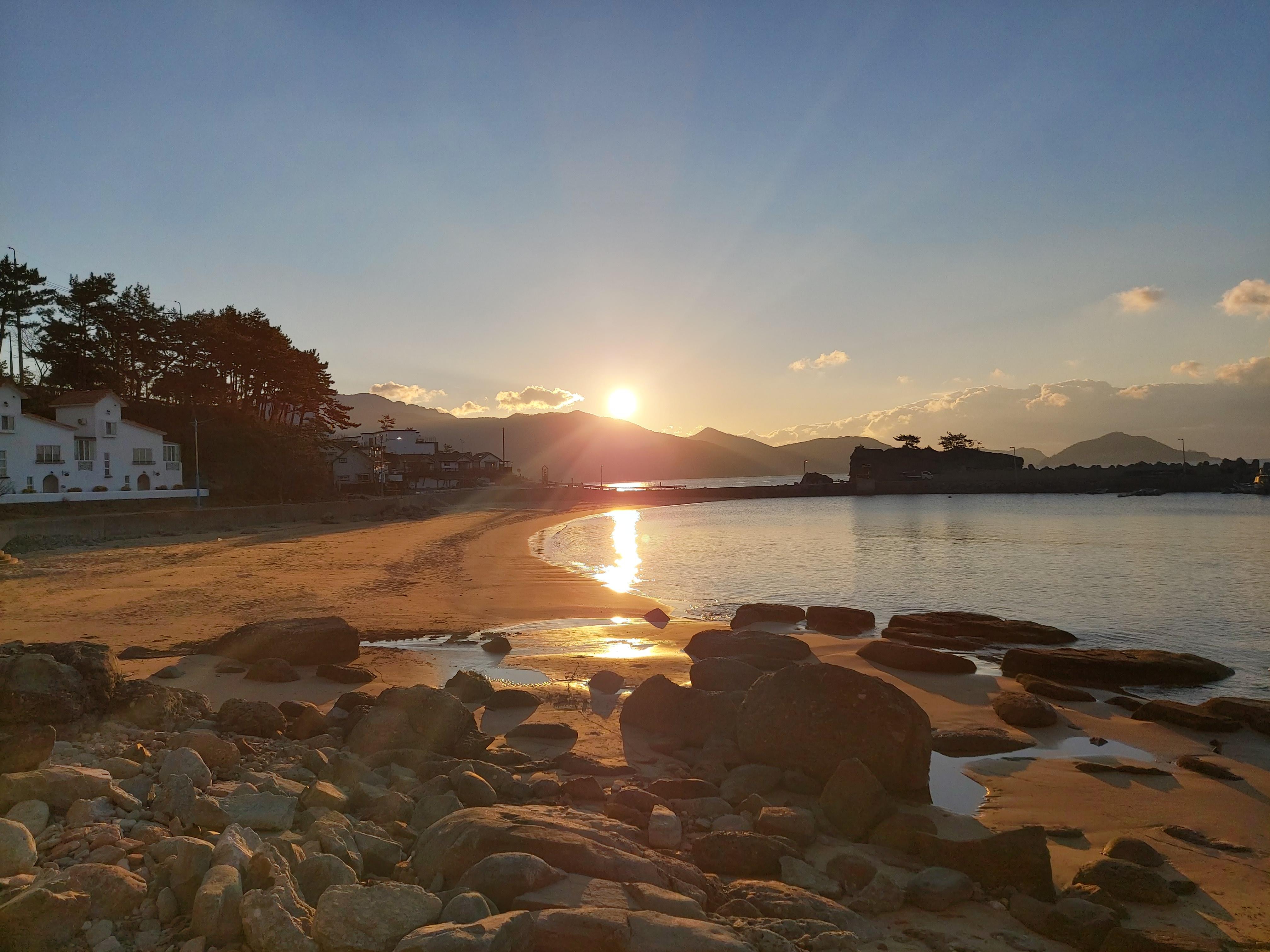 View infront of the beach