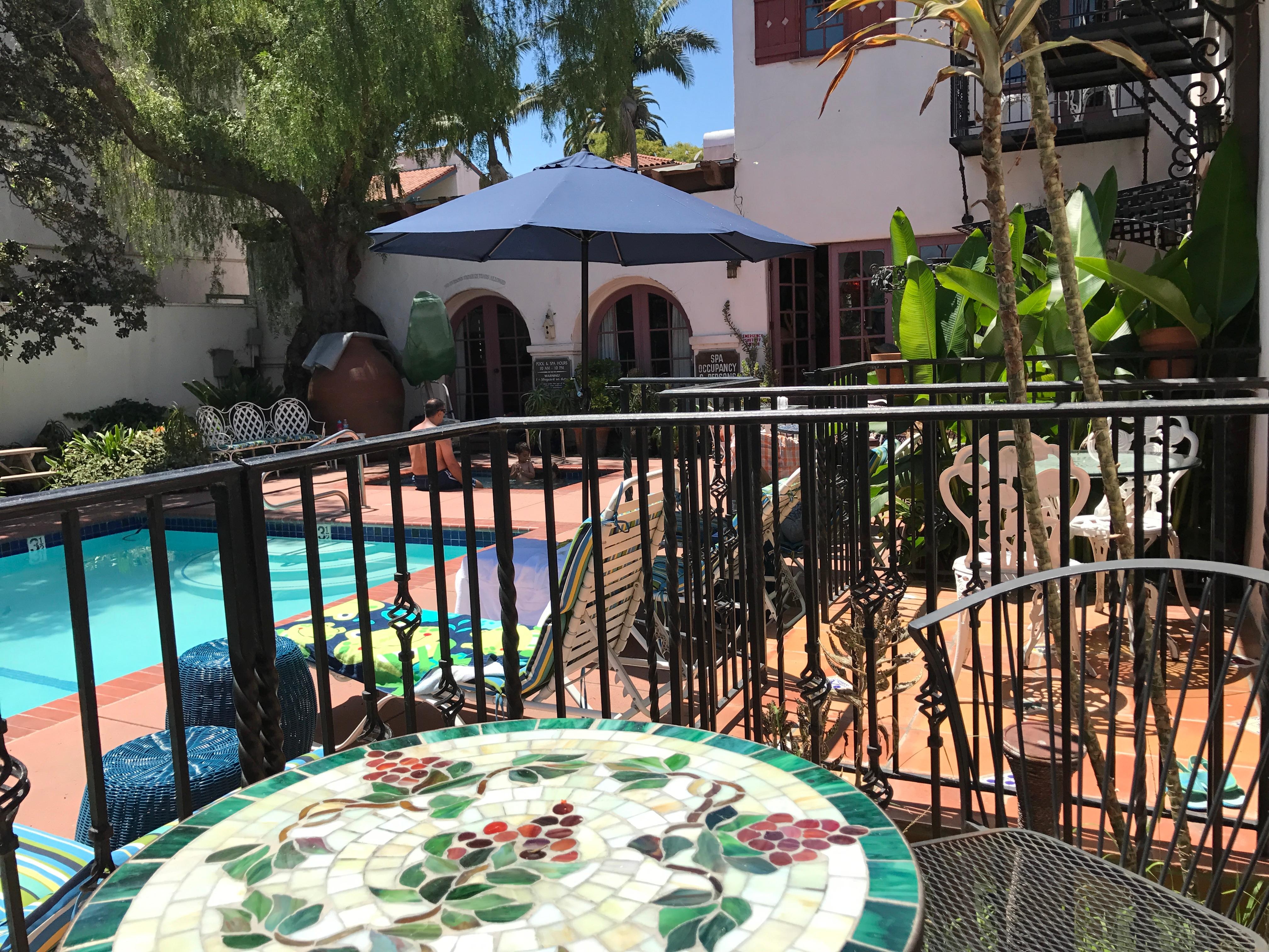 Our poolside balcony