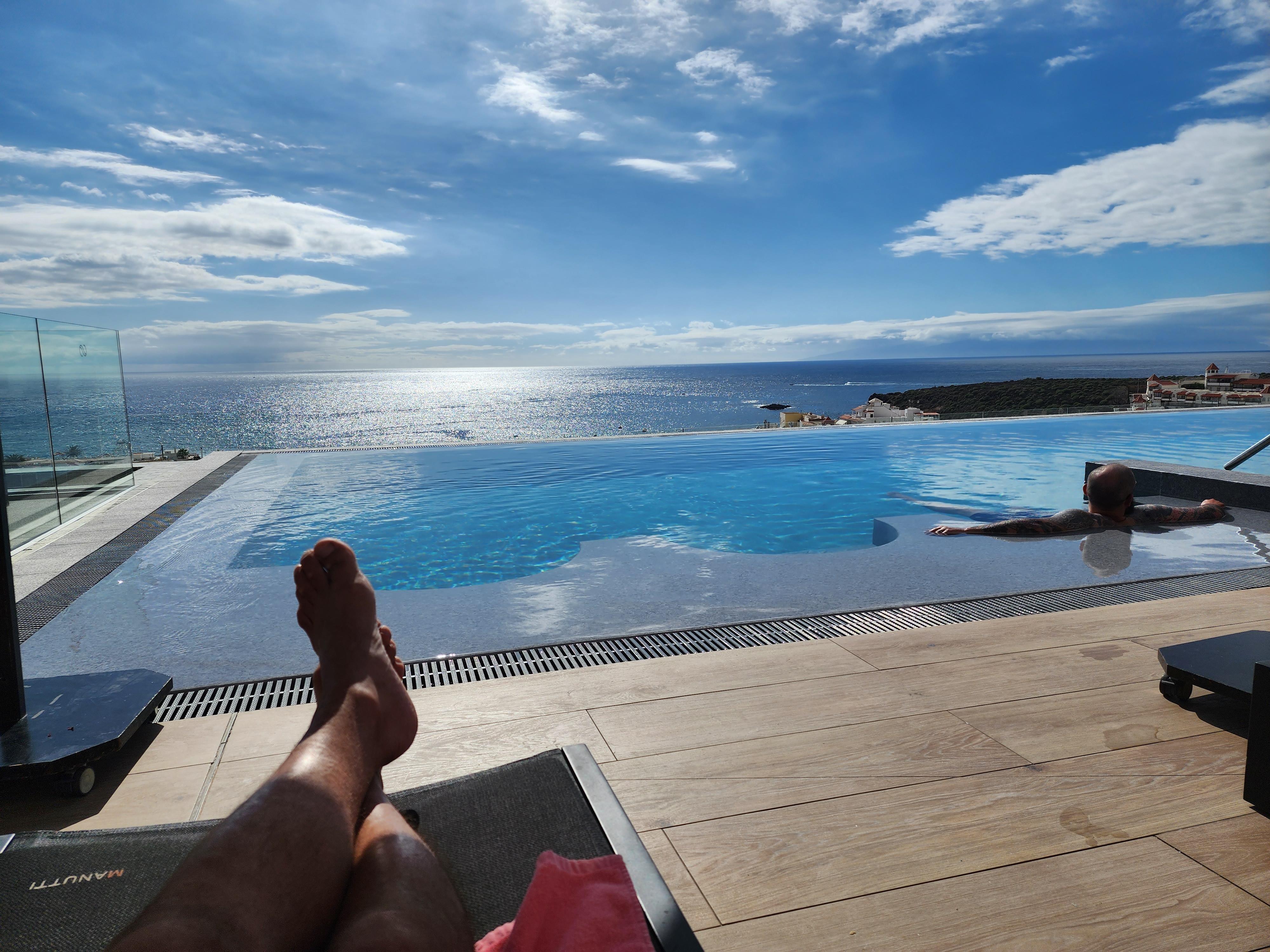 Relaxing at the pool (Adults only side - 5th Floor)