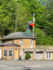 Local attraction - the Mother Goose House.  You never know what you’ll see when you take the unbeaten path.