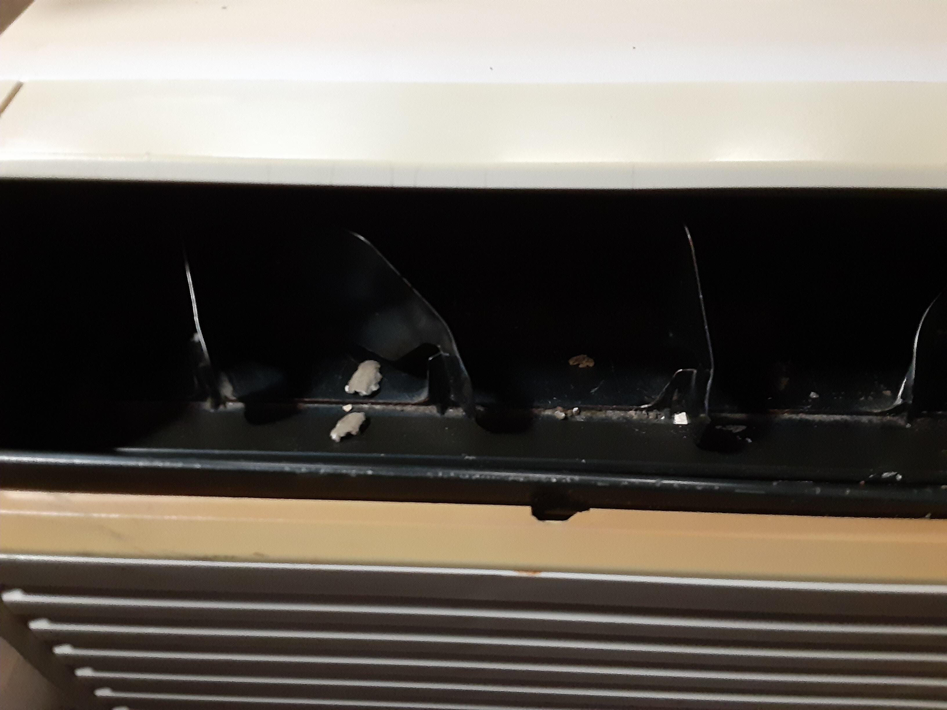 This was in the unit....how does that picture make you feel?? dare you to turn on the fan.