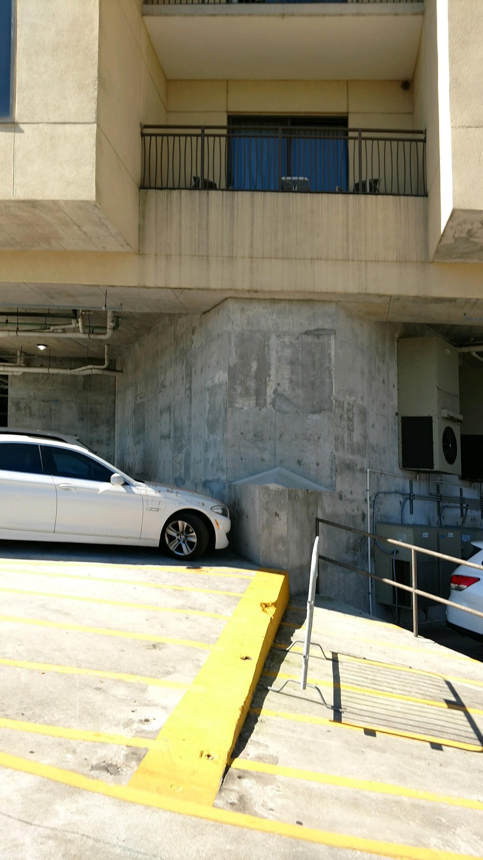 Guest staying in the room with the balcony threw up on my car.