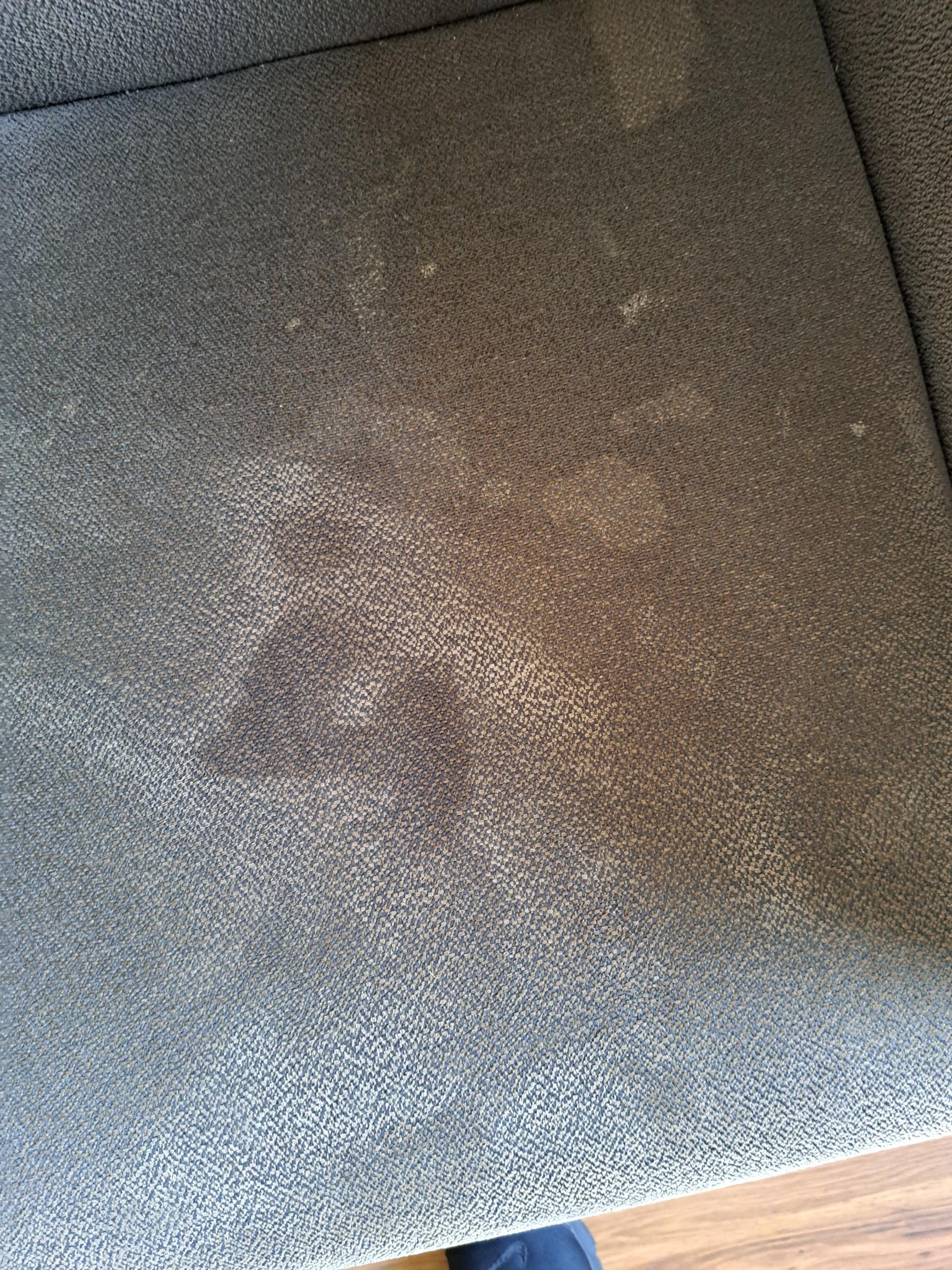 Large stain on sofa! 