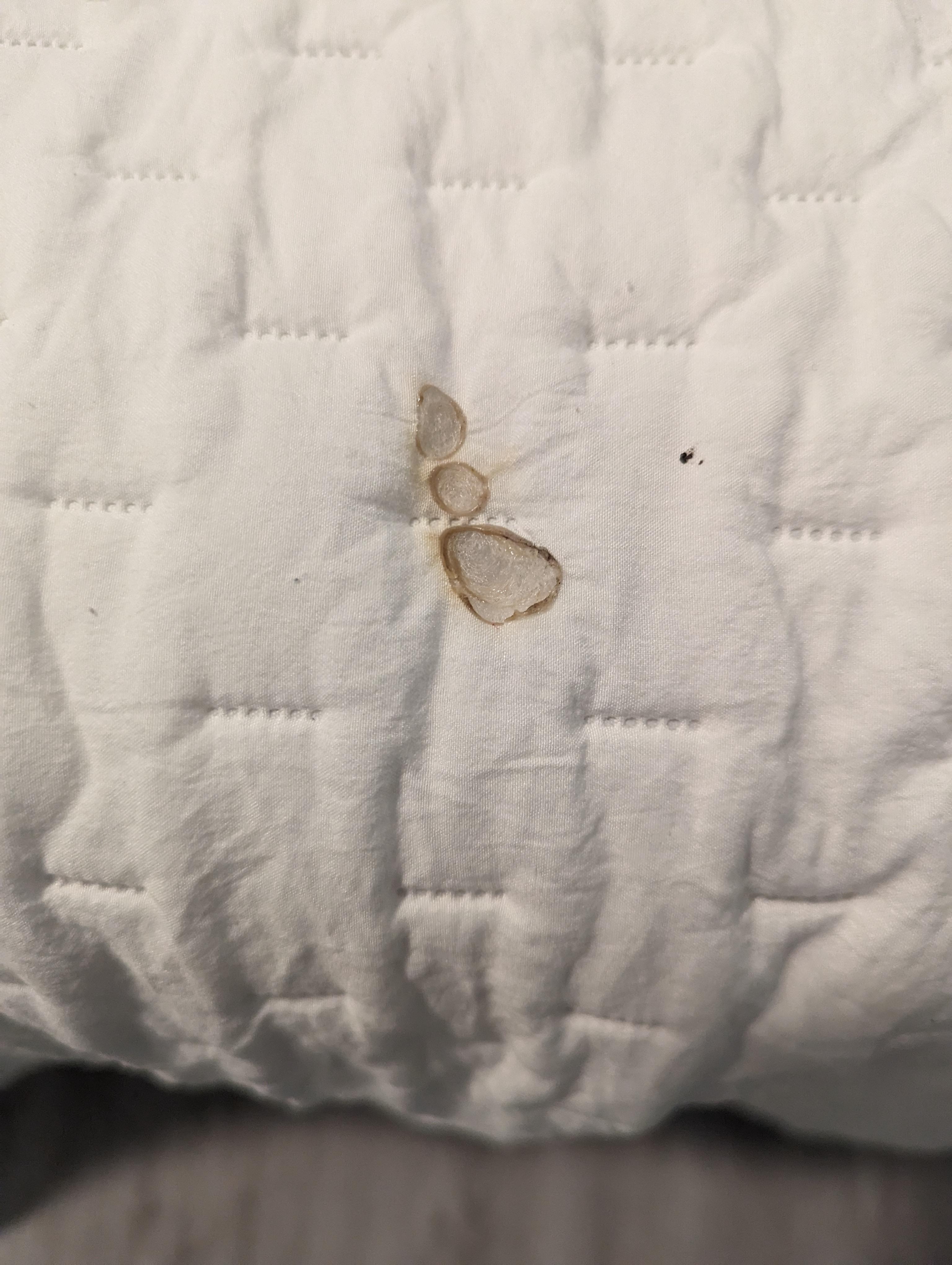 Burn hole in a comforter 