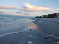 Dusk on the beach