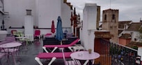 Roof terrace and church