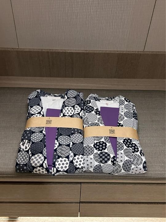 浴衣は厚手の生地、重たい