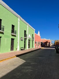 The street where the hotel is