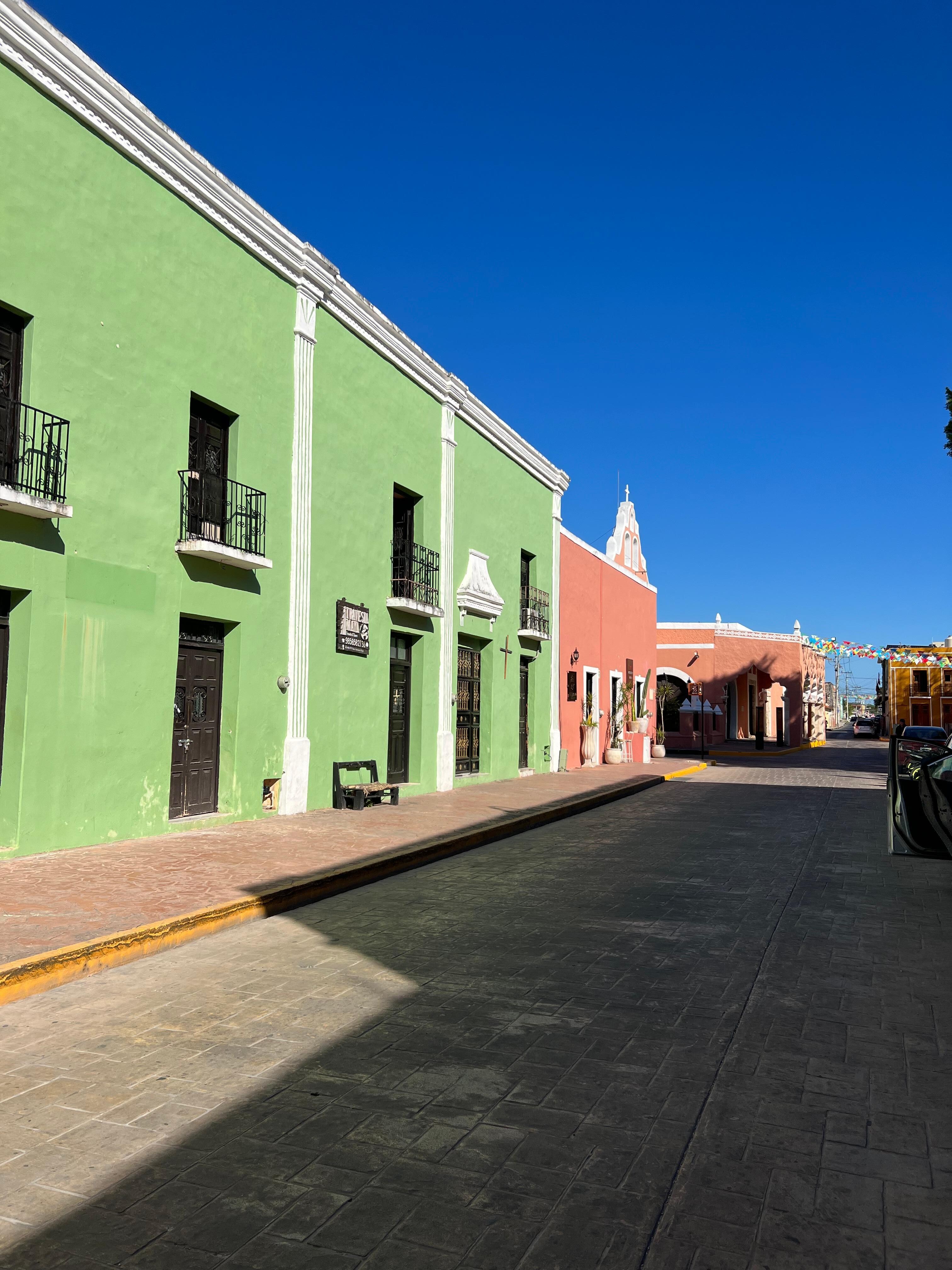 The street where the hotel is