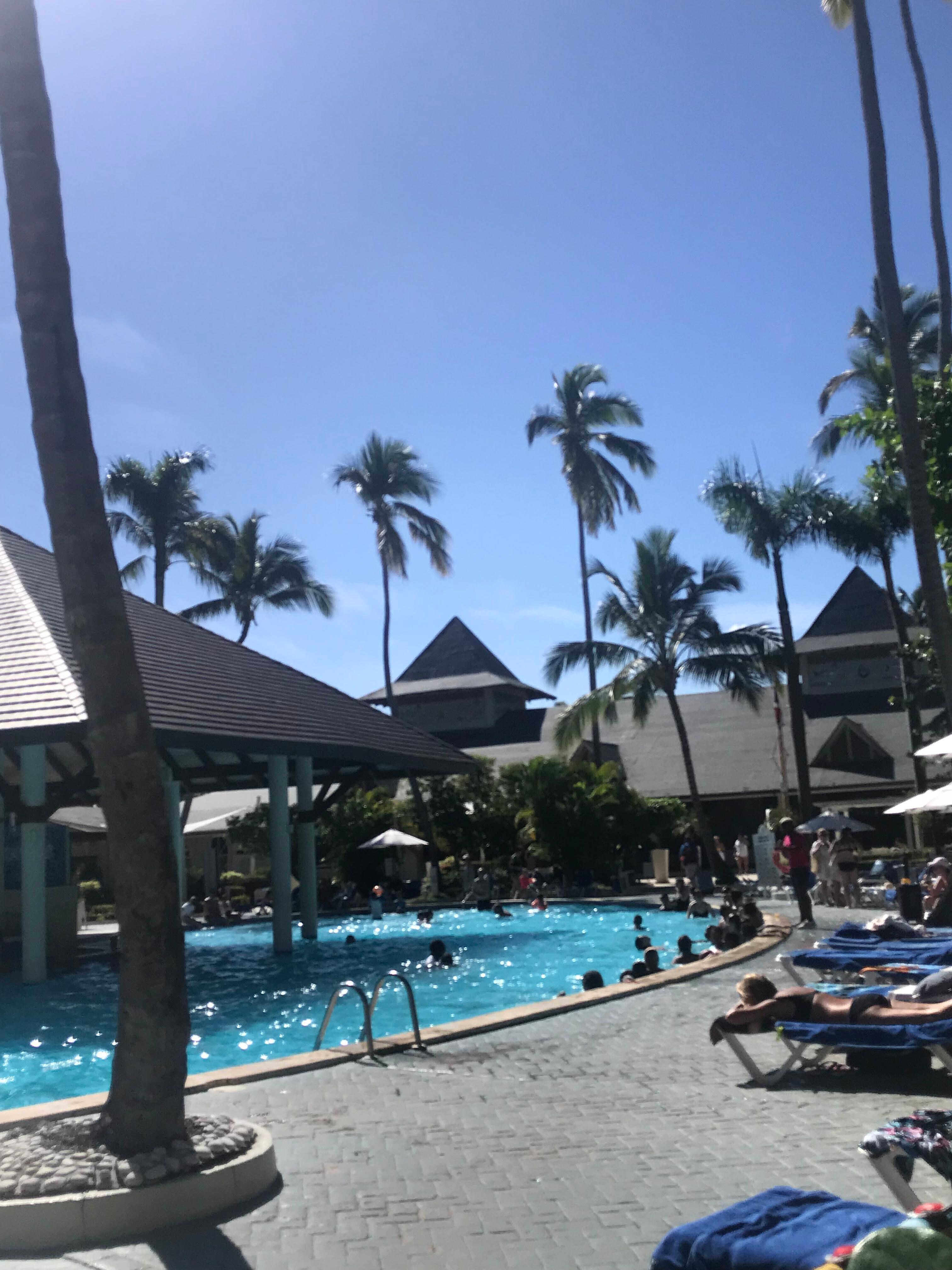One of the pools