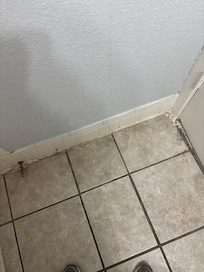 Bathroom was very unclean needed mopped and too be swept.