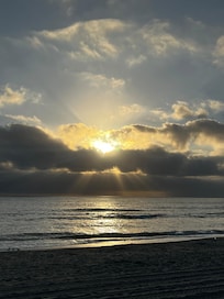 Sunset walk to loosen up muscles