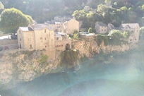 Hotel complex from bridge