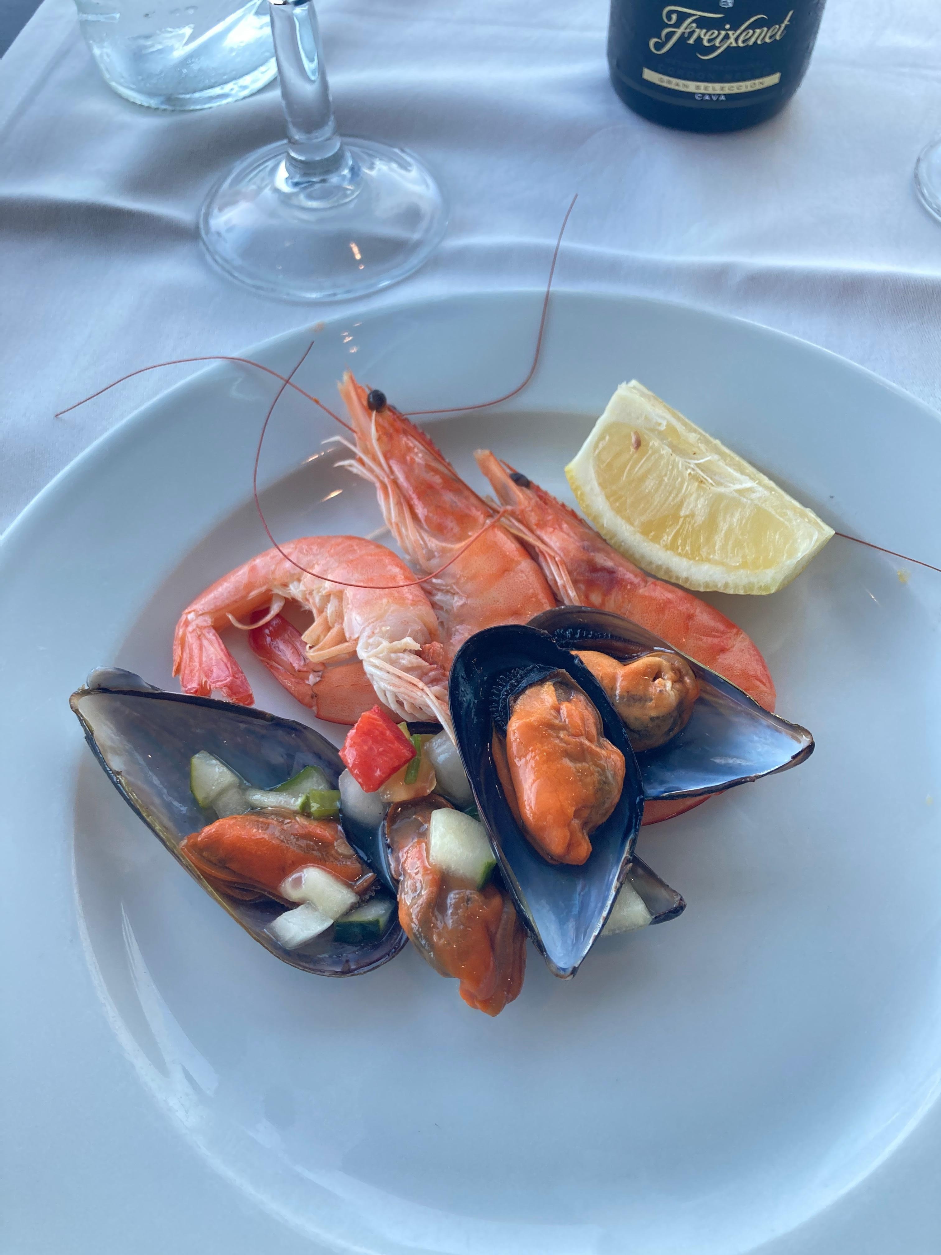 Las gambas muy buenas!