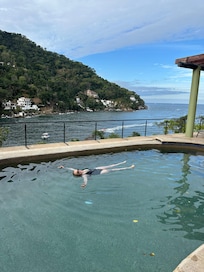 The view from the pool
