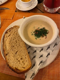 Onion soup to die for.