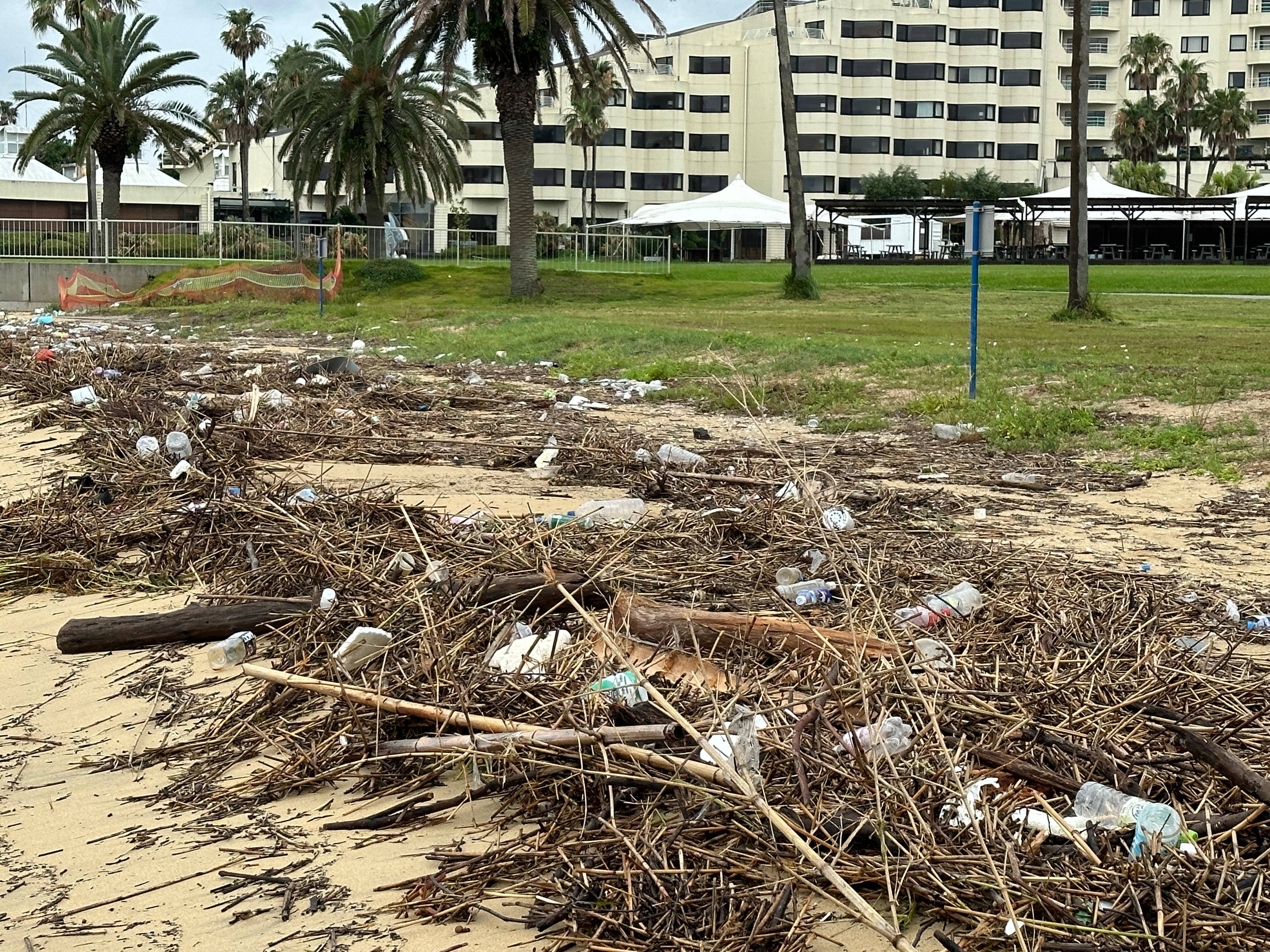 National park's fault?  Who knows?  If it is, they should be ashamed of themselves. Medicine bottles, pills included in the trash!