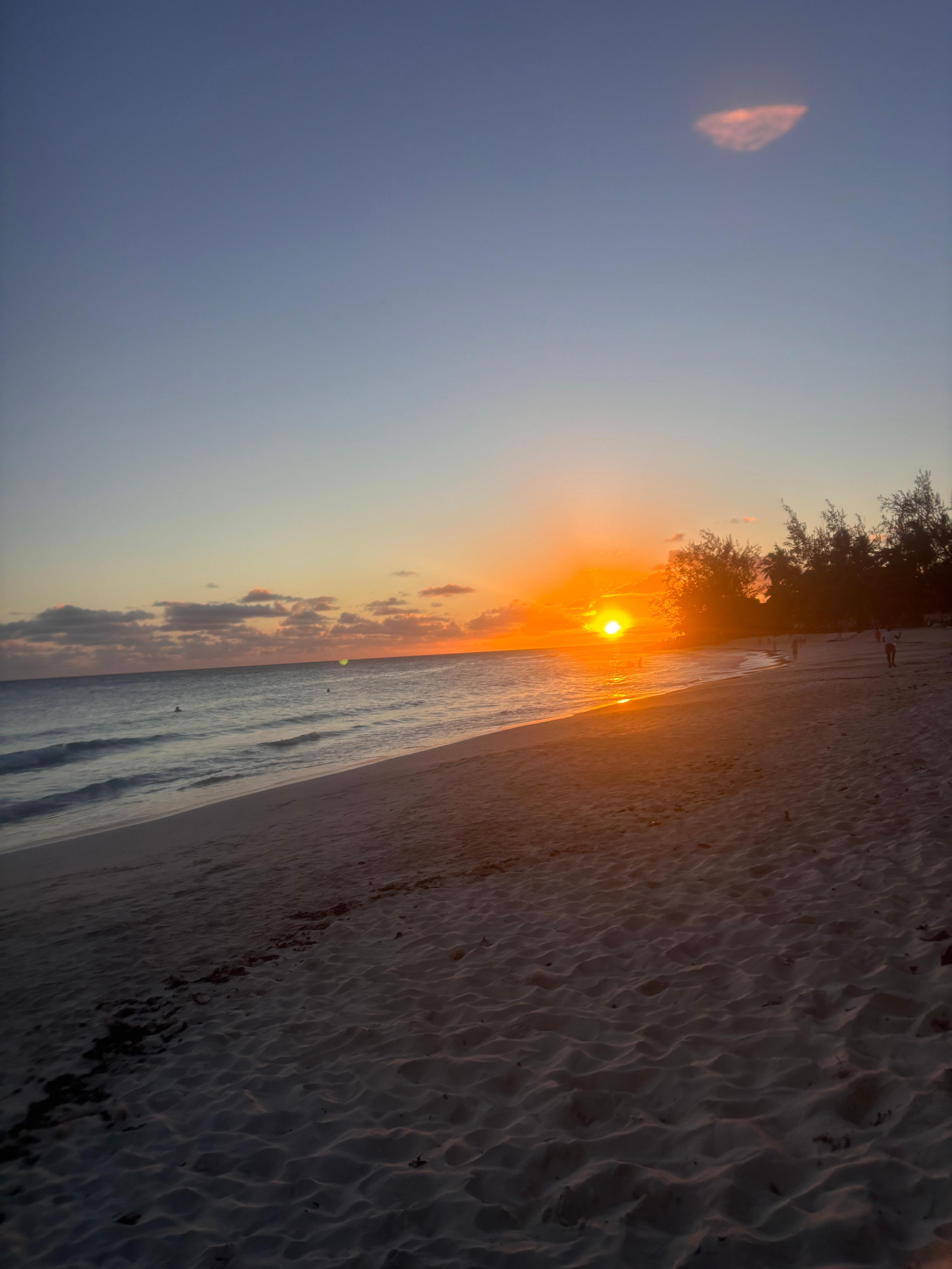 Sunset on the beach