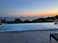 Pool at sunset