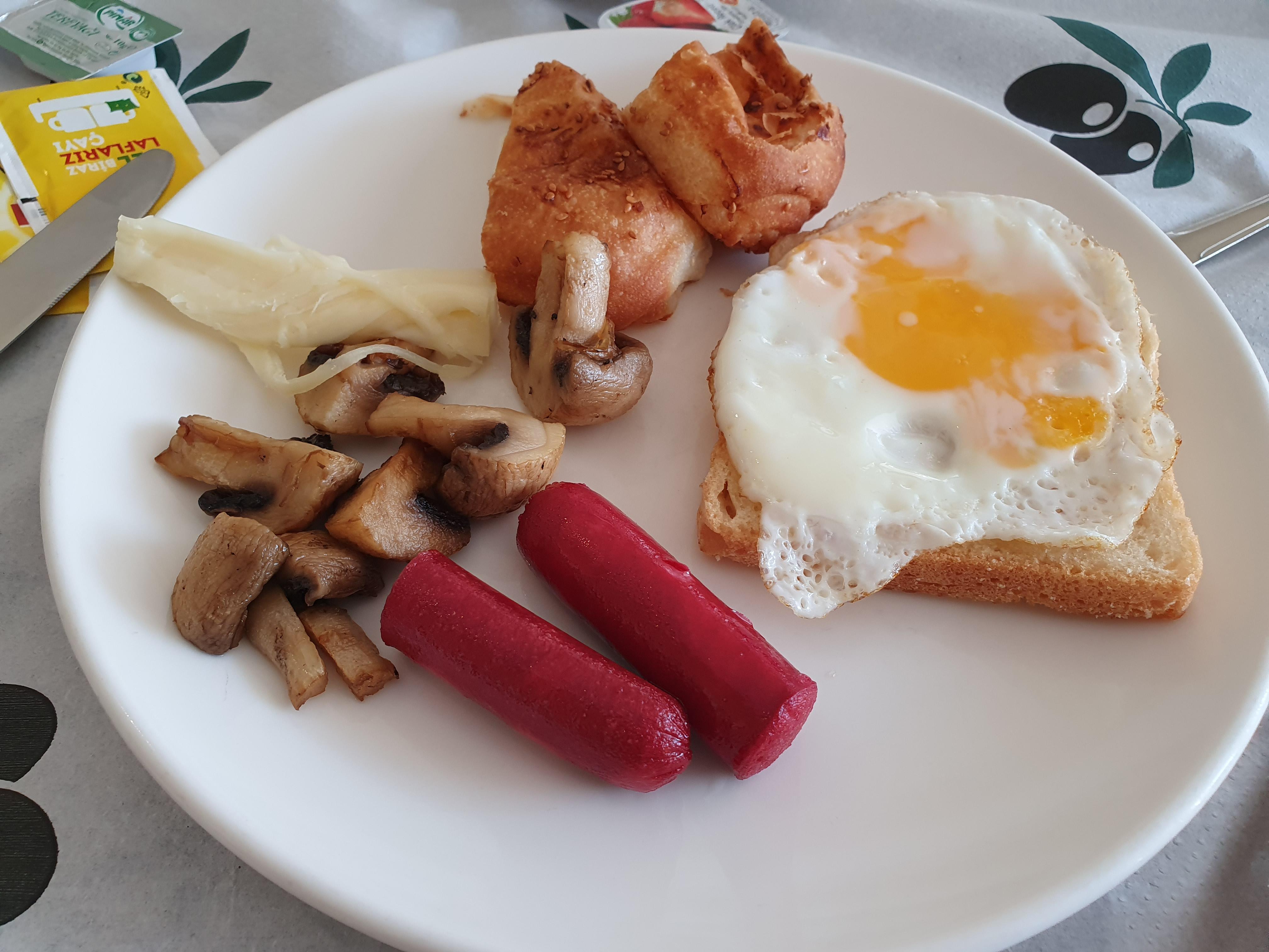 A sample of the breakfast