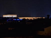 View of Anıtkabir from the roof terrace
