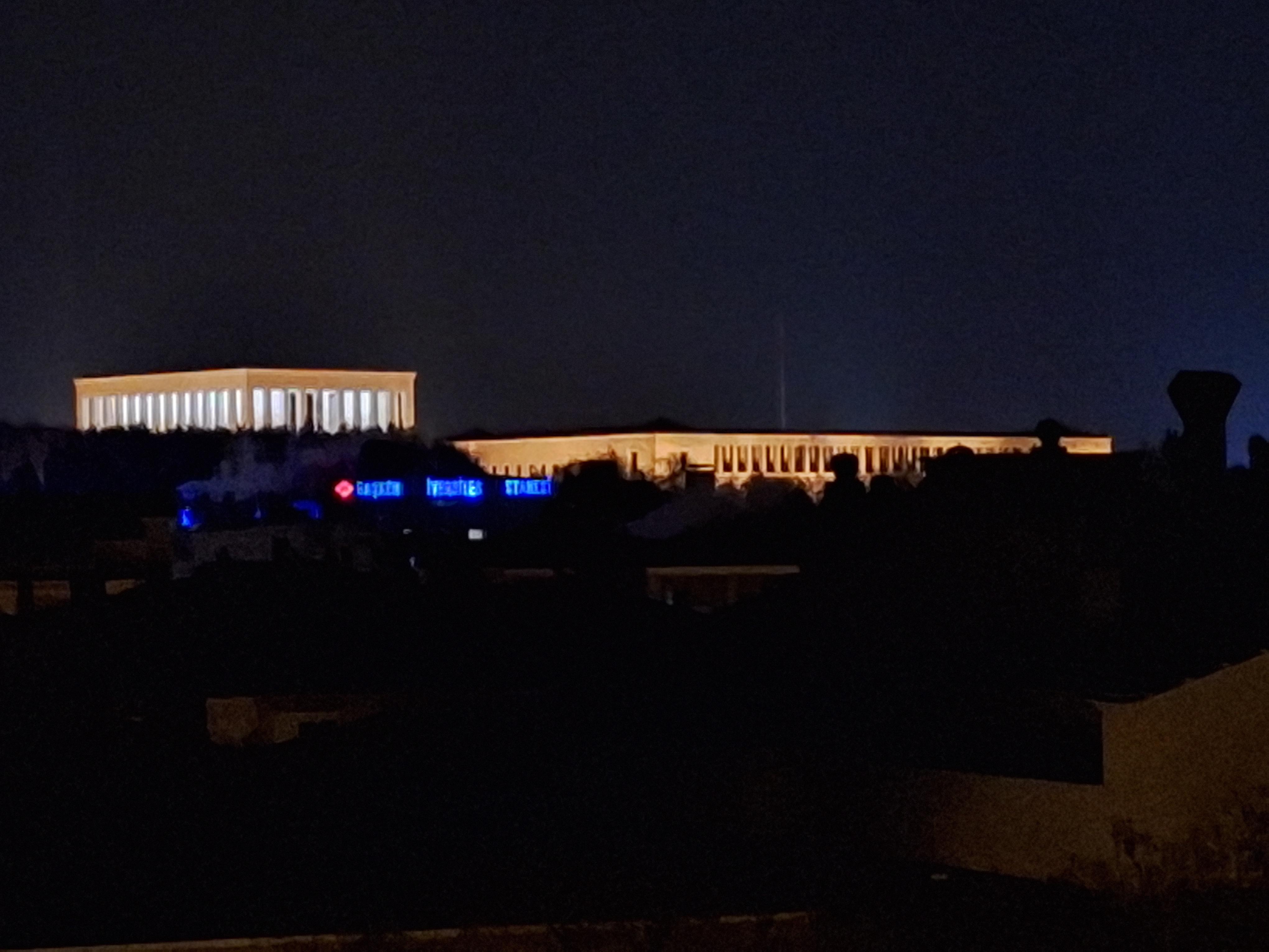 View of Anıtkabir from the roof terrace 