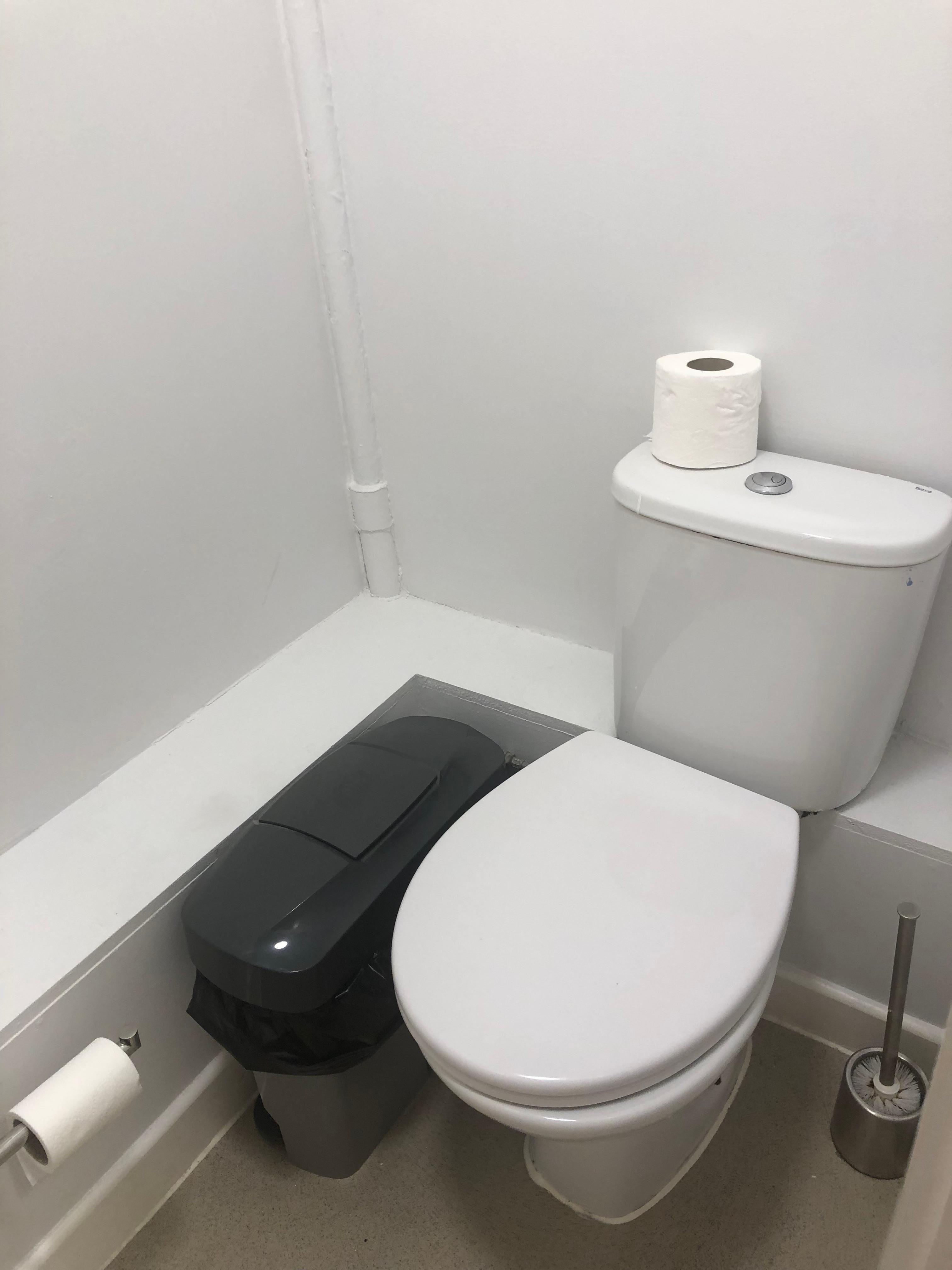 Separate clean toilet 